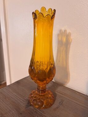 Kanawha Glass Moons and Stars Swung Vase
